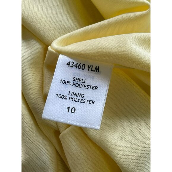 Madison Leigh Yellow Floral Sleeveless Midi Flowy Dress Sz 10 NWOT - Picture 6 of 6